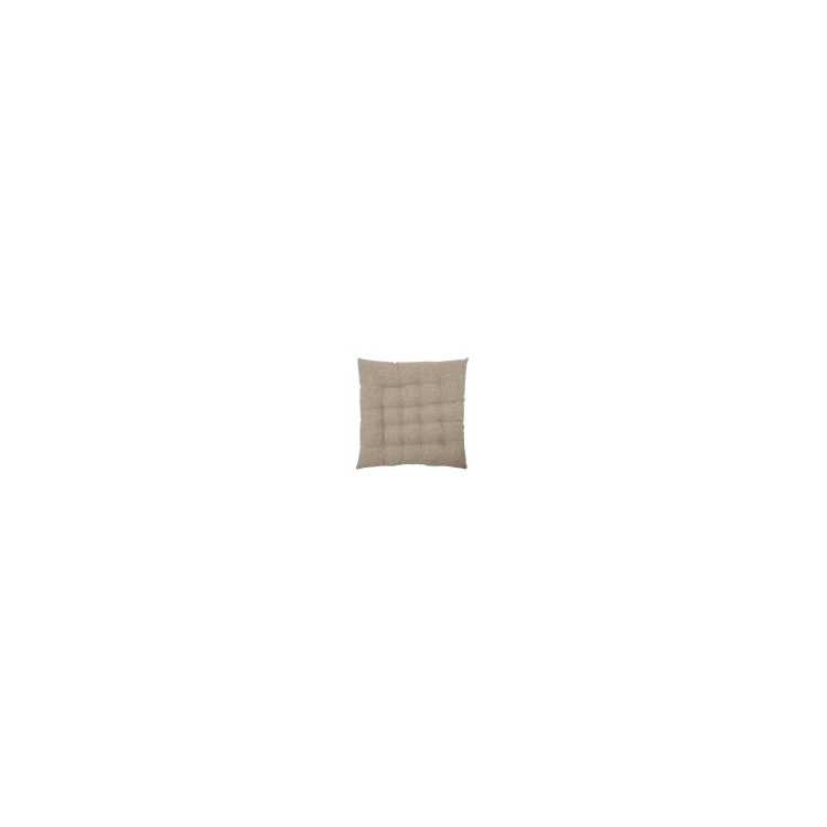 COUSSIN DE SIEGE FINE AVEC GARNISSAGE 45 X 50 CM BEIGE