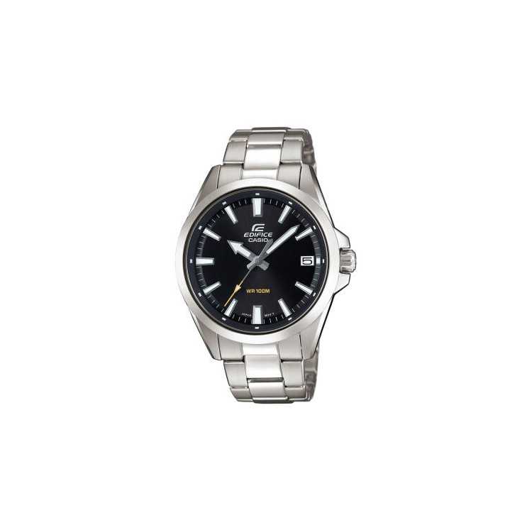 EDIFICE EFV-100D SILVER AND BLACK STEEL MEN'S...