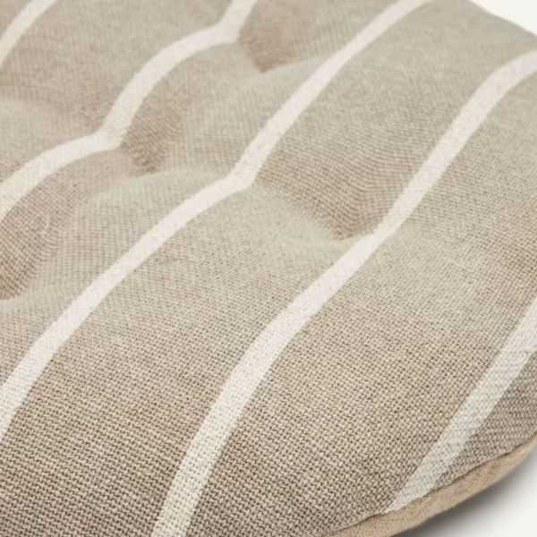 COUSSIN DE CHAISE MARGARIDA COTON BEIGE RAYE