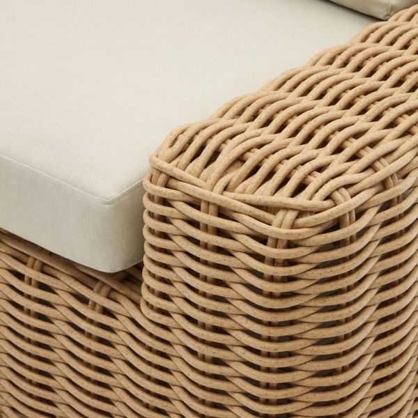 CANAPE PORTLLIGAT EXTERIEUR 3 PLACES EN ROTIN SYNTHETIQUE FINITION NA