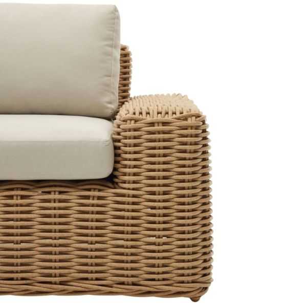CANAPE PORTLLIGAT EXTERIEUR 3 PLACES EN ROTIN SYNTHETIQUE FINITION NA