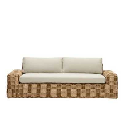 CANAPE PORTLLIGAT EXTERIEUR 3 PLACES EN ROTIN SYNTHETIQUE FINITION NA