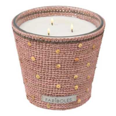 BOUGIE PAILETTE ROSE CERISIER SAKURA 400G