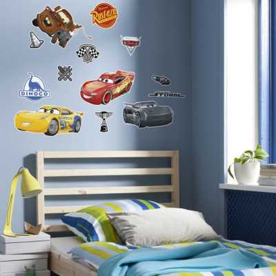 STICKER MURAL ADHESIF ''CARS'' 50 X 70 CM 2