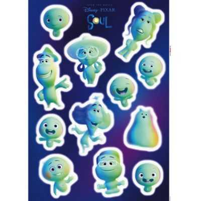 STICKER MURAL ADHESIF ''SOULMATES'' 50 X 70 CM