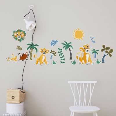 STICKER MURAL ADHESIF ''LION KING FARAWAY OASIS'' 50 X 70 CM 2