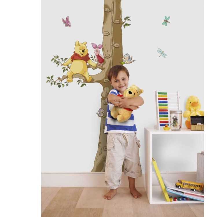 STICKER MURAL ADHESIF ''WINNIE THE POOH '' 100 X 70 CM