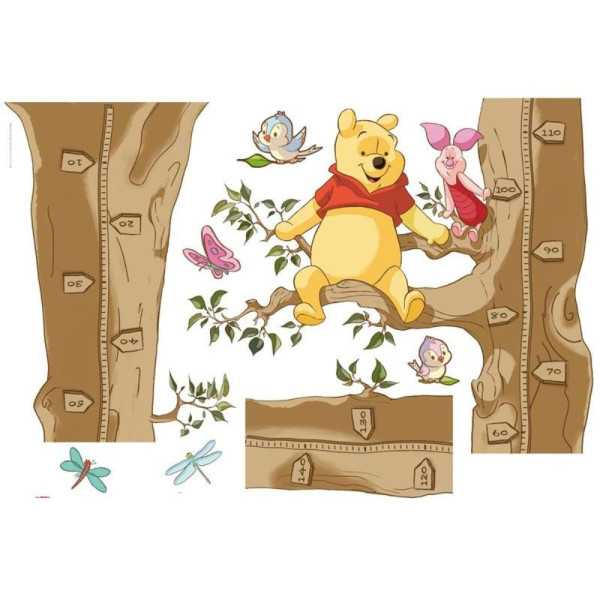 STICKER MURAL ADHESIF ''WINNIE THE POOH '' 100 X 70 CM