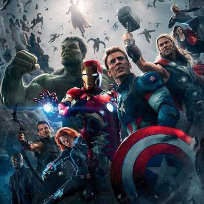 PHOTO MURALE ''AVENGERS AGE OF ULTRON '' 128 X 254 CM