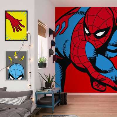 POSTER XXL IMPRESSION NUMERIQUE 'MARVEL POWER-UP SPIDERMAN' 200 x 250 2