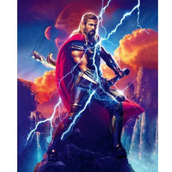 POSTER XXL IMPRESSION NUMERIQUE 'LOVE AND THUNDER ADVENTURE' 200 x 25