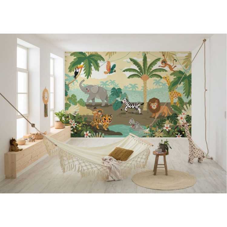 POSTER XXL IMPRESSION NUMERIQUE 'BABY SAFARI' 350 x 250 CM