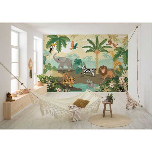 POSTER XXL IMPRESSION NUMERIQUE 'BABY SAFARI' 350 x 250 CM