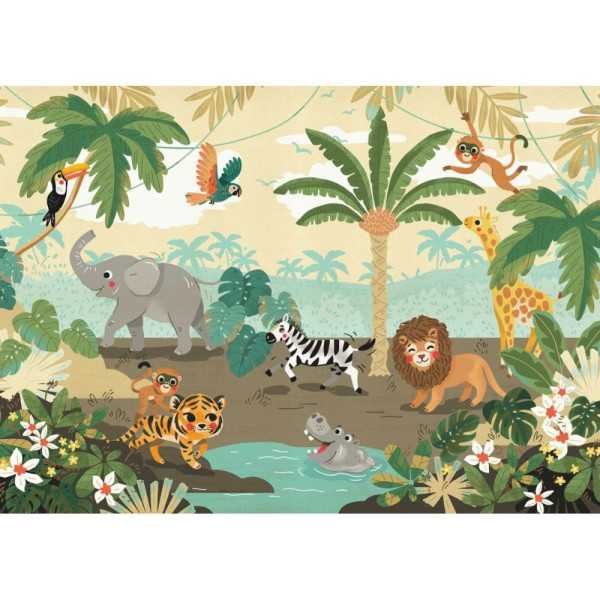 POSTER XXL IMPRESSION NUMERIQUE 'BABY SAFARI' 350 x 250 CM
