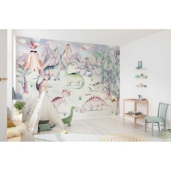 POSTER XXL IMPRESSION NUMERIQUE 'DINO PLAYGROUND' 400 x 280 CM