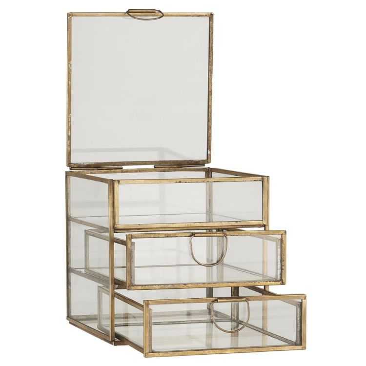 COMMODE AVEC TROIS TIROIRS ET COUVERCLE