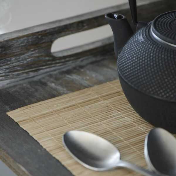 SET DE TABLE EN BAMBOU NATUREL X4