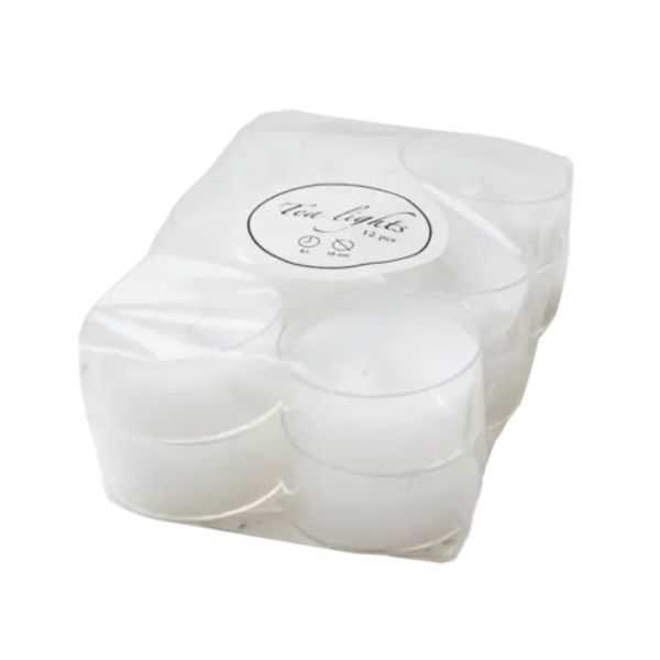  BOUGIE CHAUFFE-PLAT BLANC X12