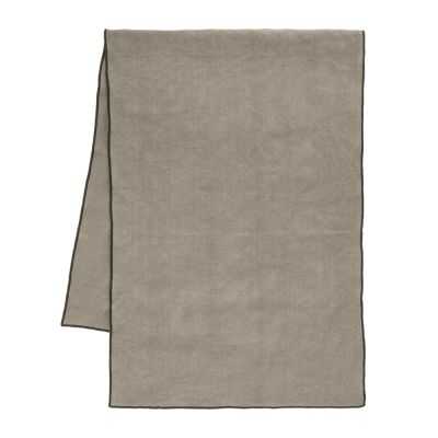 CHEMIN DE TABLE LIN MARRON CLAIR