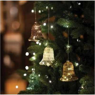 BOULE DE NOEL CLOCHE DE LUNA VERT DIAM 9 CM 2