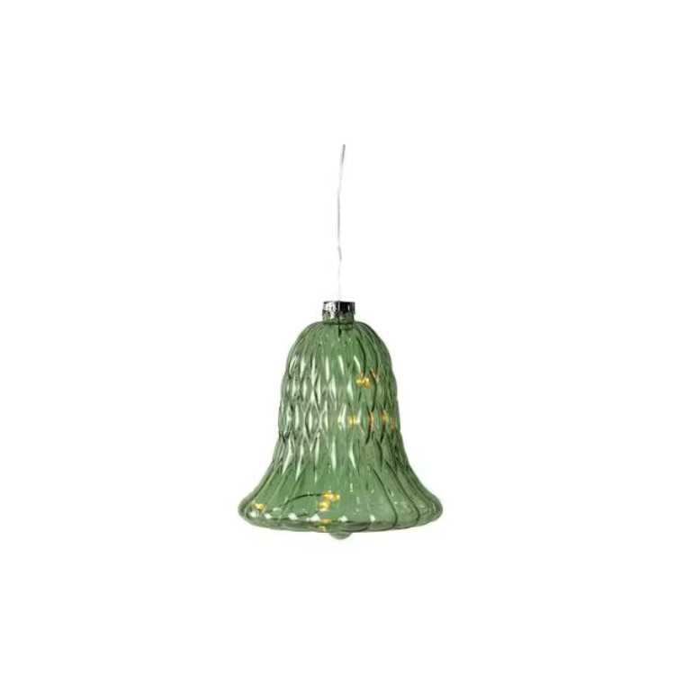 BOULE DE NOEL CLOCHE DE LUNA VERT DIAM 9 CM