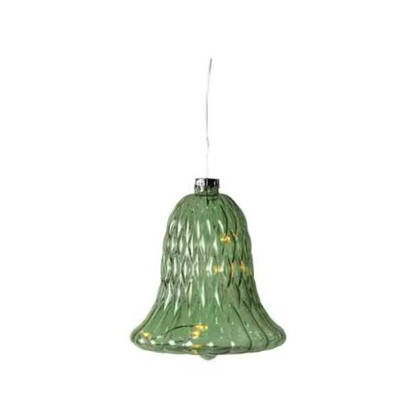 BOULE DE NOEL CLOCHE DE LUNA VERT DIAM 9 CM