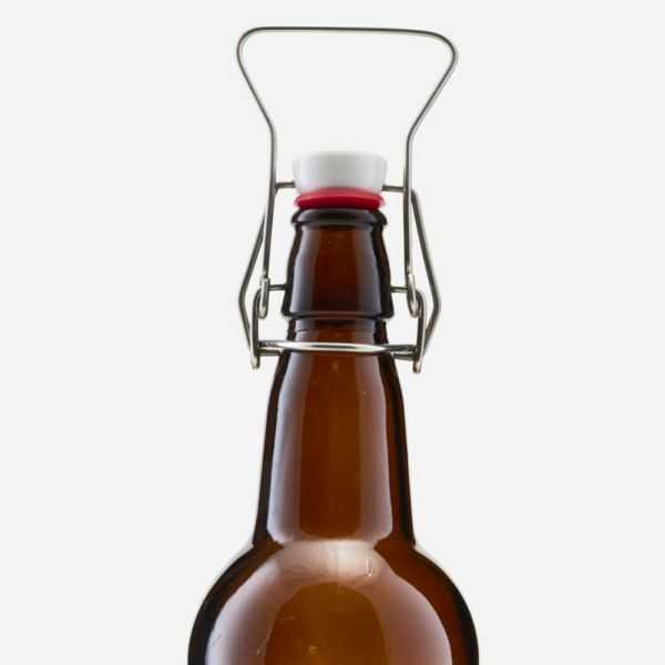 BOUTEILLE AVEC FERMETURE MECANIQUE MARRON