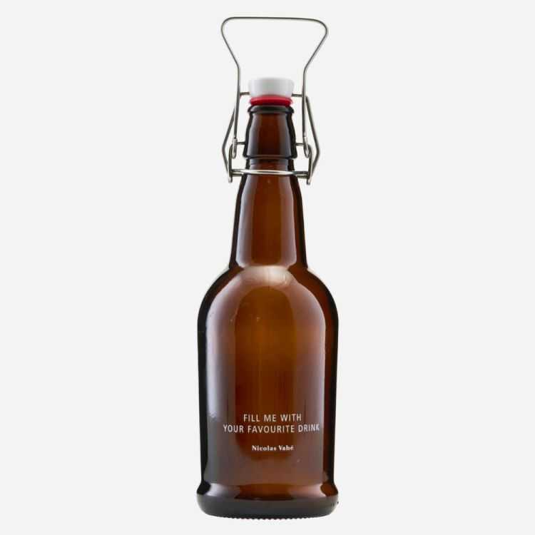 BOUTEILLE AVEC FERMETURE MECANIQUE MARRON