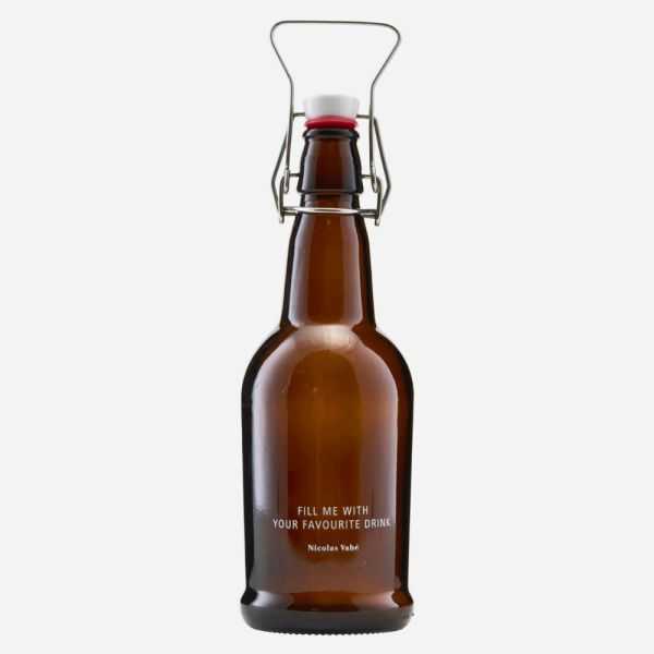 BOUTEILLE AVEC FERMETURE MECANIQUE MARRON