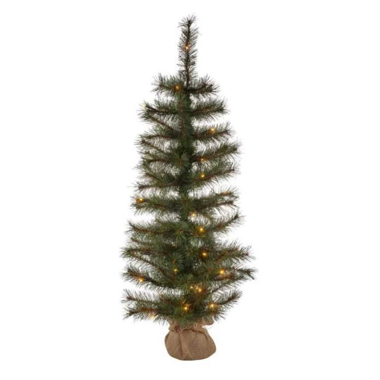 SAPIN DE NOEL ALVIN 90 CM 40 LEDS VERT