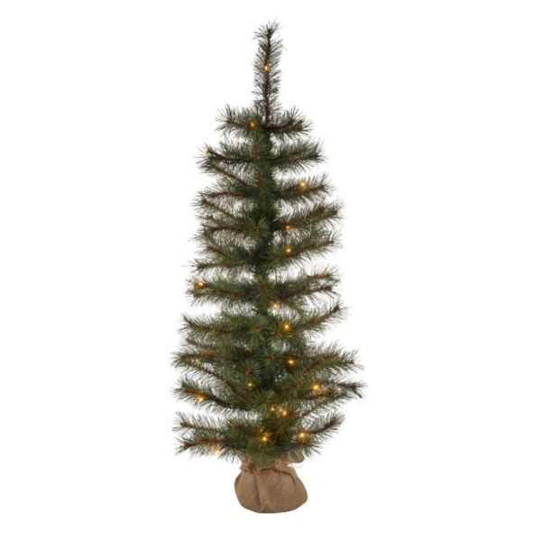 SAPIN DE NOEL ALVIN 90 CM 40 LEDS VERT