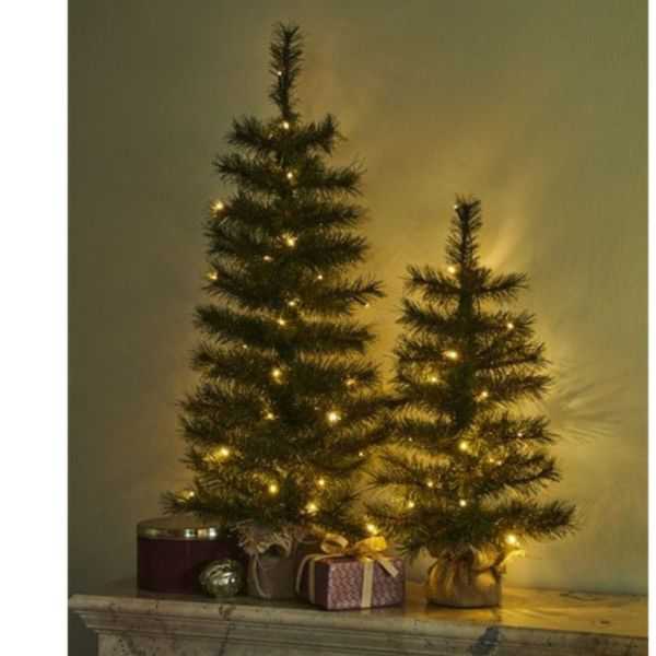 SAPIN DE NOEL ALVIN 90 CM 40 LEDS VERT