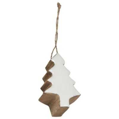 SAPIN DE NOEL A SUSPENDRE BLANC