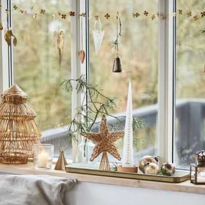 BOULE DE NOEL EN VERRE GALET DIAM 5,8 CM RUSTIQUE BRUN 2