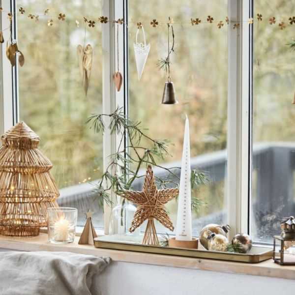BOULE DE NOEL EN VERRE GALET DIAM 5,8 CM RUSTIQUE BRUN