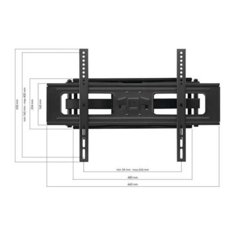 SUPPORT TV MURAL ROTATIF SOLID 32-90''