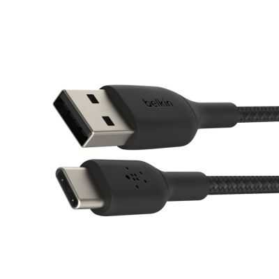 CABLE RENFORCE USB-A VERS USB-C 3M NOIR 2