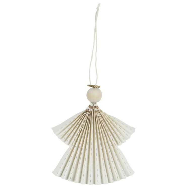 DECORATION DE NOEL AVEC FRANGES A SUSPENDRE PAPIER BOIS