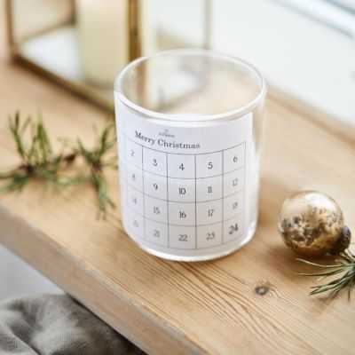 BOUGIE ET PHOTOPHORE AVEC ETIQUETTE DE 1-24 BLANC 2