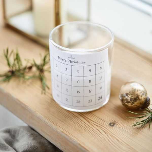 BOUGIE ET PHOTOPHORE AVEC ETIQUETTE DE 1-24 BLANC