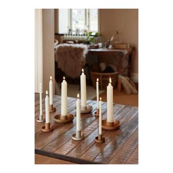 BOUGIE RUSTIQUE 25 CM BLANC