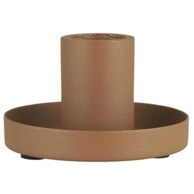 BOUGEOIR POUR BOUGIE DE DINER COULEUR BRIQUE