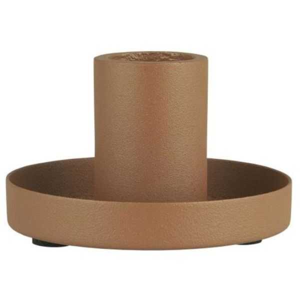 BOUGEOIR POUR BOUGIE DE DINER COULEUR BRIQUE