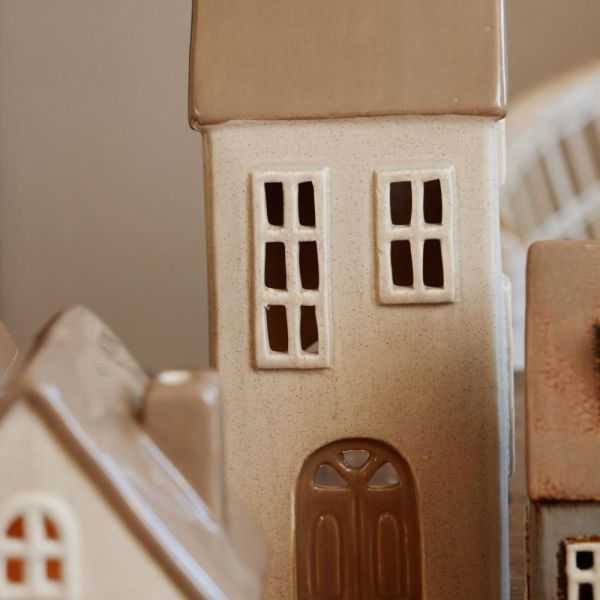 MAISON POUR BOUGIE CHAUFFE-PLAT 2 FENETRES