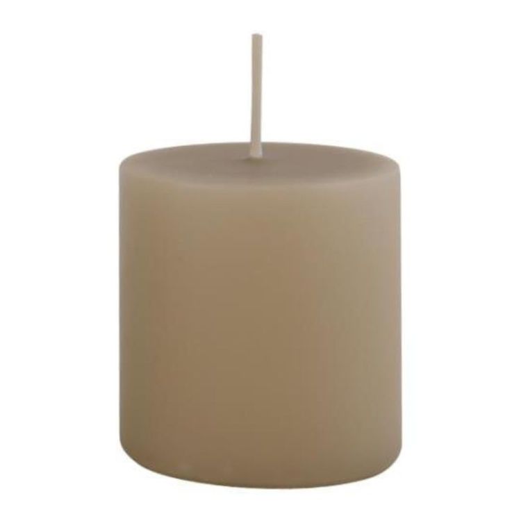 BOUGIE PILIER DIAM 6 CM MARRON CLAIR