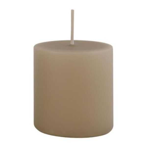 BOUGIE PILIER DIAM 6 CM MARRON CLAIR