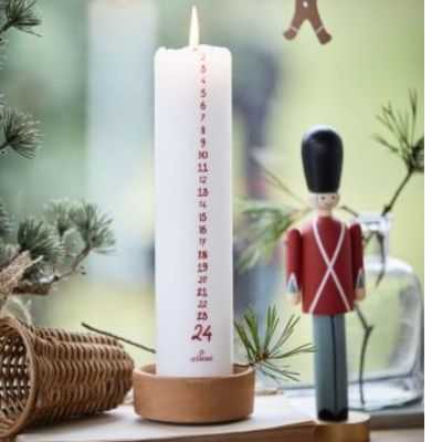 BOUGEOIR FAIT MAIN DIAM 7 CM ARGILE 2