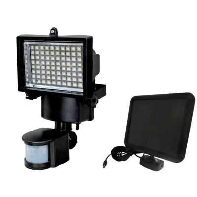  SPOT SOLAIRE AVEC DETECTEUR DE PRESENCE 80 LED NOIR