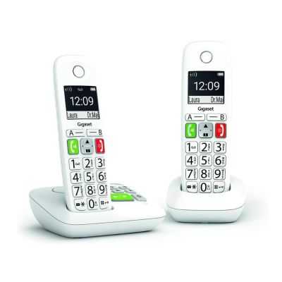 TELEPHONES SANS FIL E290A DUO AVEC REPONDEUR BLANC