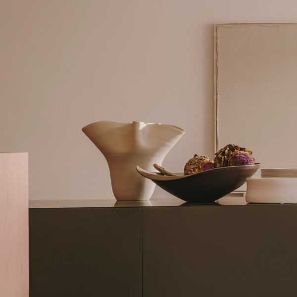 VASE MACAIRE26CM CERAMIQUE BEIGE